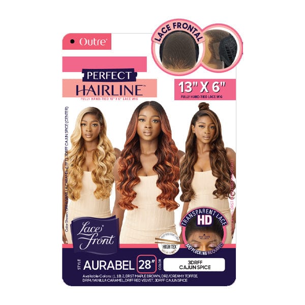 Outre Frontal Lace Wigs Outre Perfect Hairline Synthetic 13x6 Lace Front Wig - AURABEL