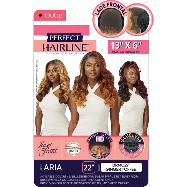 Outre Frontal Lace Wigs Outre Perfect Hairline Synthetic 13x6 Lace Frontal Wig - ARIA