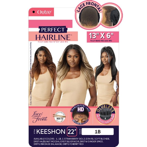 Outre Frontal Lace Wigs Outre Perfect Hairline Synthetic 13x6 Lace Frontal Wig - KEESHON