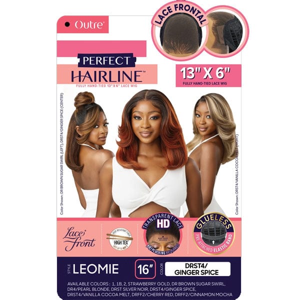 Outre Frontal Lace Wigs Outre Perfect Hairline Synthetic 13x6 Lace Frontal Wig - LEOMIE