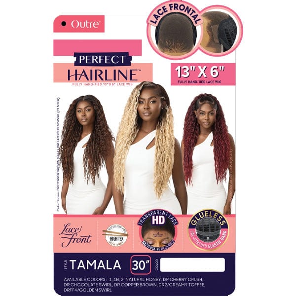 Outre Frontal Lace Wigs Outre Perfect Hairline Synthetic 13x6 Lace Frontal Wig - TAMALA