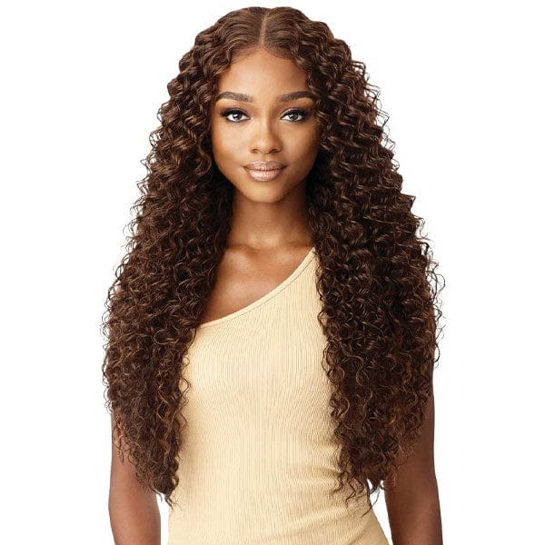 Outre Human Hair Blend 360 Lace Front Wig - KAYREENA - EgoWigs.com-1 - BLACK