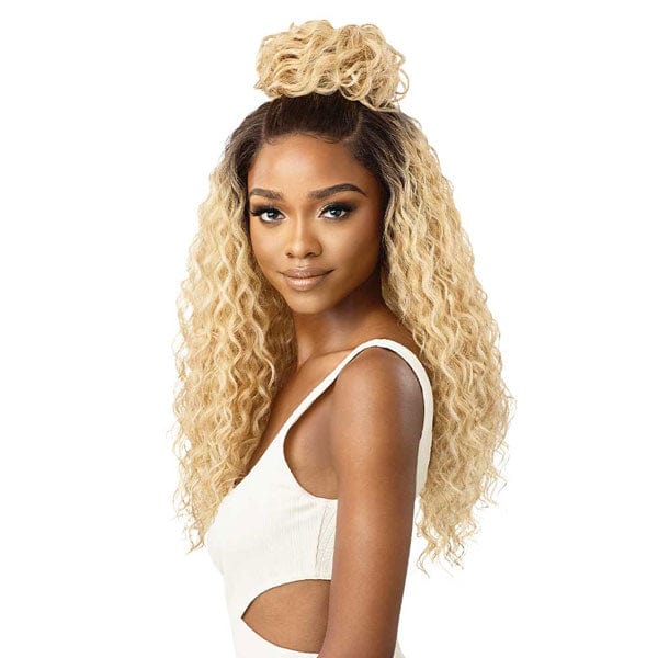 Outre Frontal Lace Wigs Outre & Play Human Hair Blend 360 Lace Front Wig - ROSHAN