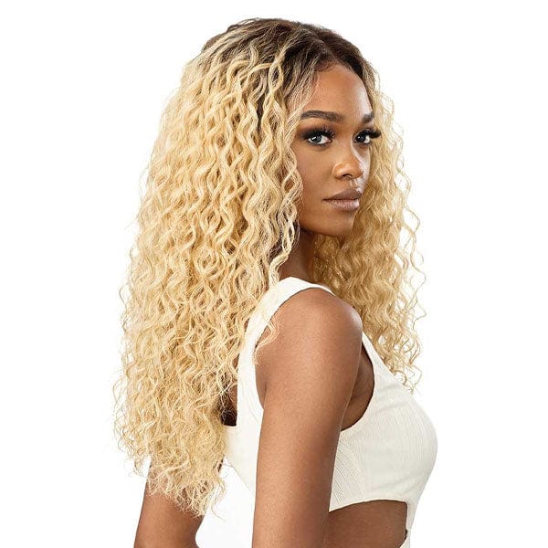 Outre Frontal Lace Wigs Outre & Play Human Hair Blend 360 Lace Front Wig - ROSHAN