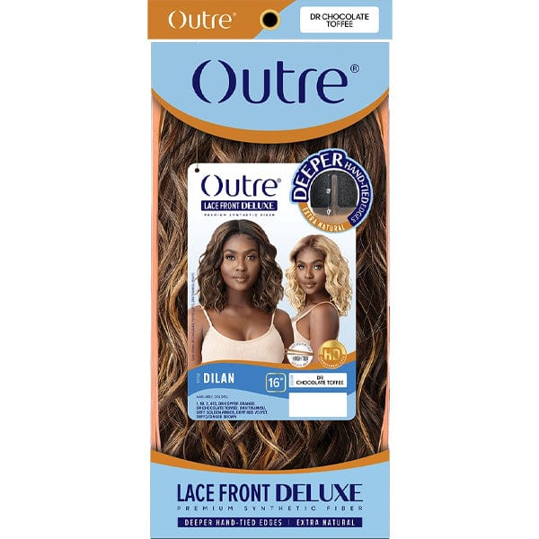 Outre Frontal Lace Wigs Outre Synthetic Hair HD Lace Front Deluxe Wig - DILAN