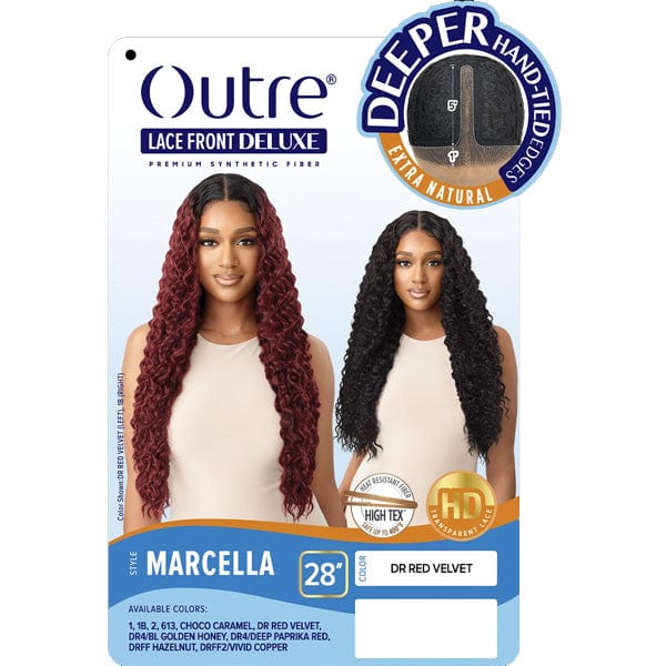 Outre Frontal Lace Wigs Outre Synthetic Hair HD Lace Front Deluxe Wig - MARCELLA