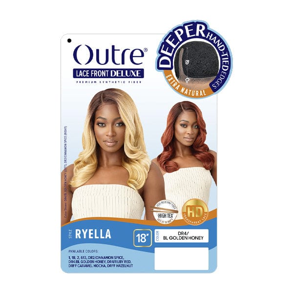 Outre Frontal Lace Wigs Outre Synthetic Hair HD Lace Front Deluxe Wig - RYELLA