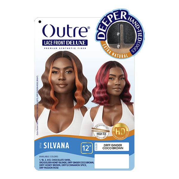 Outre Frontal Lace Wigs Outre Synthetic Hair HD Lace Front Deluxe Wig - SILVANA