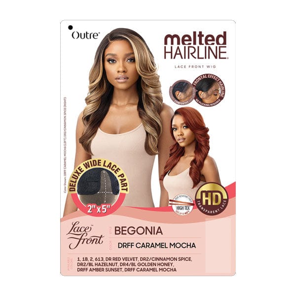 Outre Frontal Lace Wigs Outre Synthetic Melted Hairline HD Lace Front Wig - BEGONIA