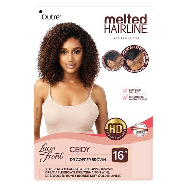 Outre Synthetic Melted Hairline HD Lace Front Wig - CEIDY - Clearance - EgoWigs.com-1 - BLACK