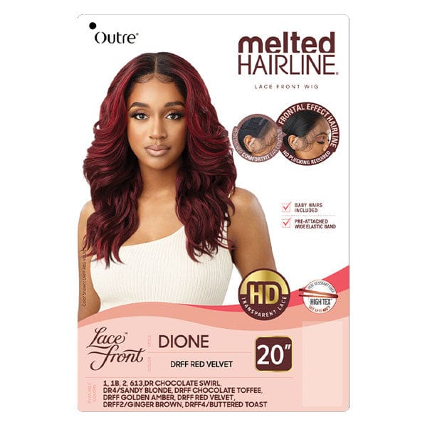 Outre Frontal Lace Wigs Outre Synthetic Melted Hairline HD Lace Front Wig - DIONE