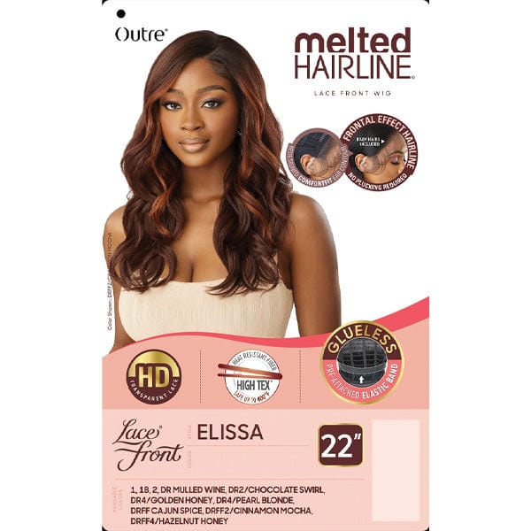 Outre Frontal Lace Wigs Outre Synthetic Melted Hairline HD Lace Front Wig - ELISSA