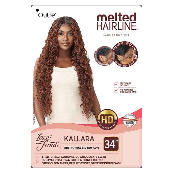 Outre Frontal Lace Wigs Outre Synthetic Melted Hairline HD Lace Front Wig - KALLARA