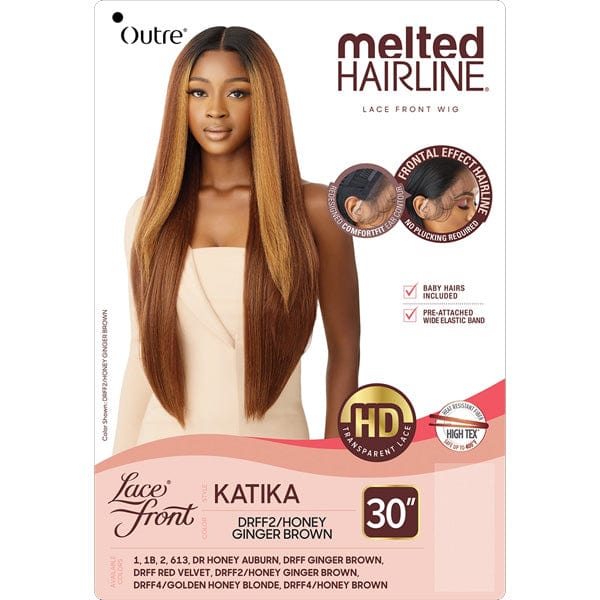 Outre Frontal Lace Wigs Outre Synthetic Melted Hairline HD Lace Front Wig - KATIKA