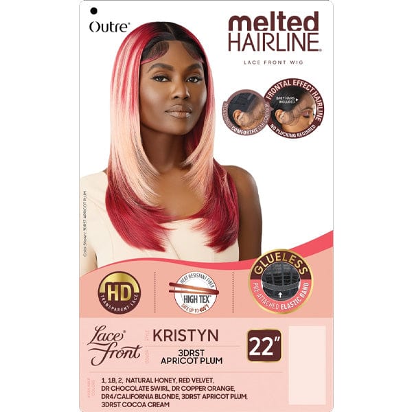 Outre Frontal Lace Wigs Outre Synthetic Melted Hairline HD Lace Front Wig - KRISTYN