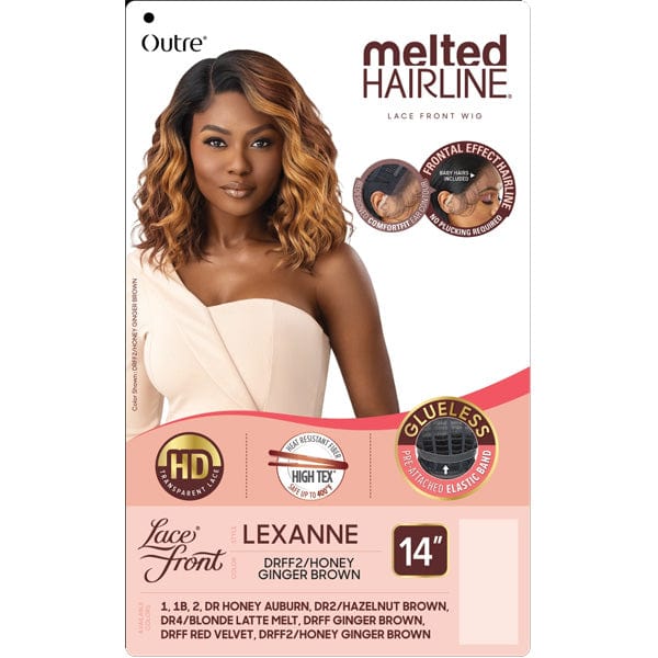 Outre Frontal Lace Wigs Outre Synthetic Melted Hairline HD Lace Front Wig - LEXANNE