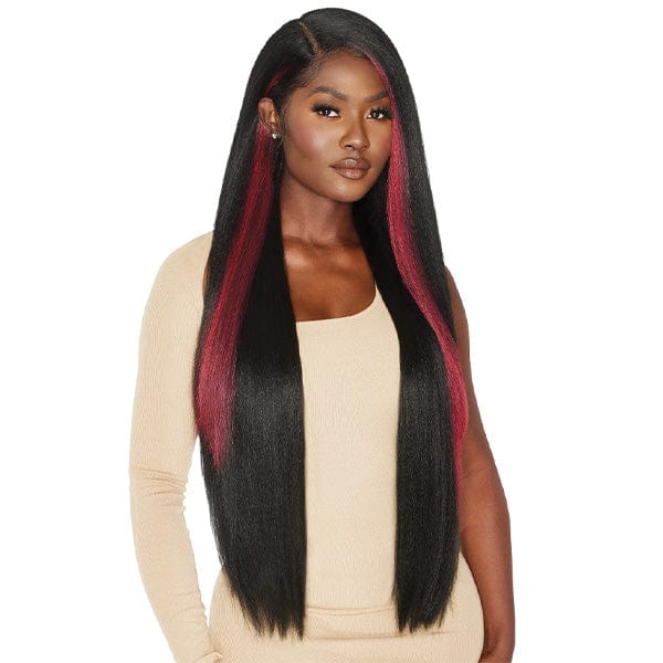 Outre Frontal Lace Wigs Outre Synthetic Melted Hairline HD Lace Front Wig - MAKEIDA