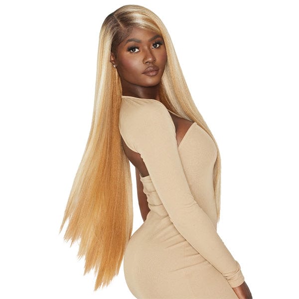 Outre Frontal Lace Wigs Outre Synthetic Melted Hairline HD Lace Front Wig - MAKEIDA