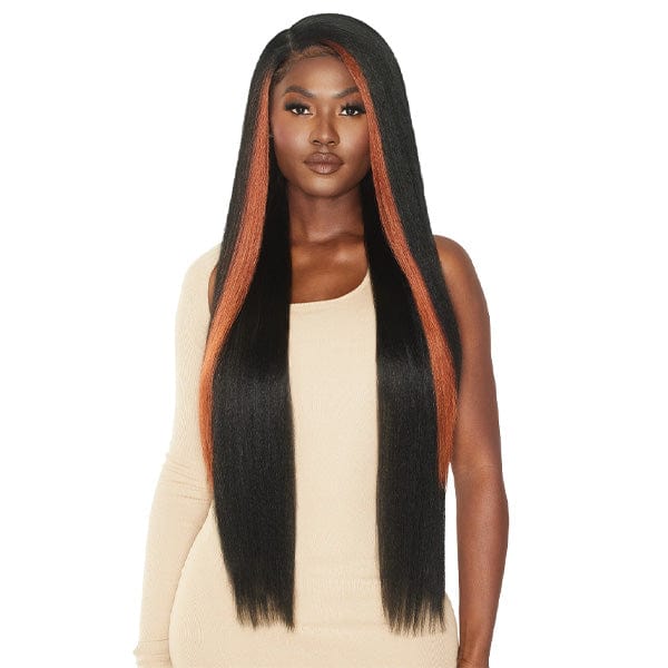 Outre Frontal Lace Wigs Outre Synthetic Melted Hairline HD Lace Front Wig - MAKEIDA