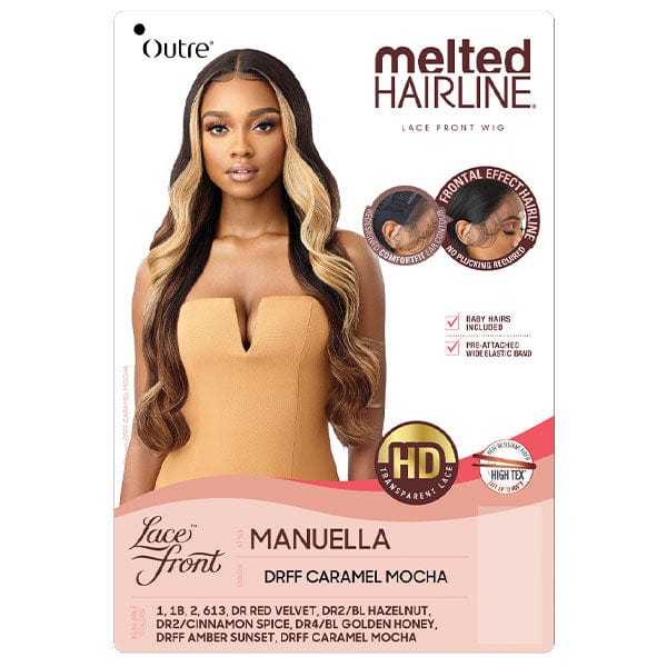 Outre Frontal Lace Wigs Outre Synthetic Melted Hairline HD Lace Front Wig - MANUELLA