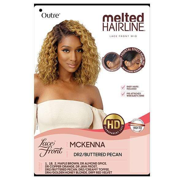 Outre Frontal Lace Wigs Outre Synthetic Melted Hairline HD Lace Front Wig - MCKENNA