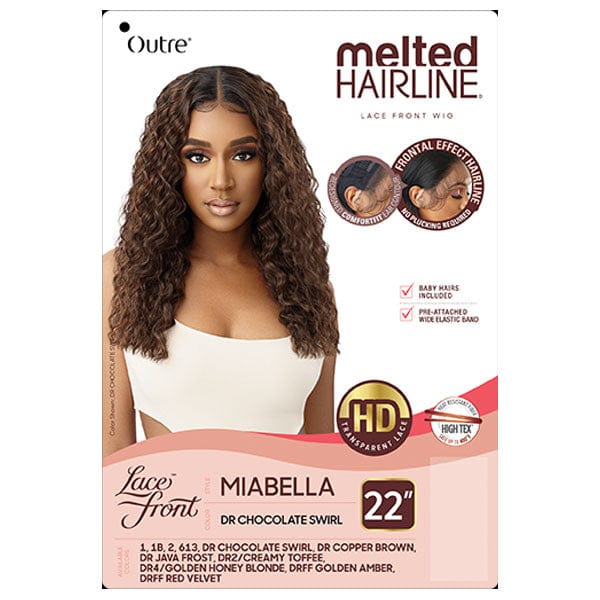 Outre Frontal Lace Wigs Outre Synthetic Melted Hairline HD Lace Front Wig - MIABELLA