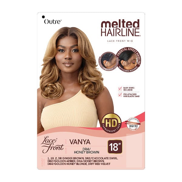 Outre Frontal Lace Wigs Outre Synthetic Melted Hairline HD Lace Front Wig - VANYA