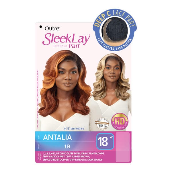 Outre Frontal Lace Wigs Outre Synthetic Sleeklay Part HD Lace Front Wig - ANTALIA