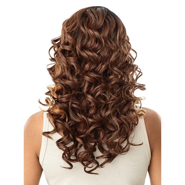 Outre Synthetic Sleeklay Part HD Lace Front Wig - EMERALDA - EgoWigs.com-1 - BLACK