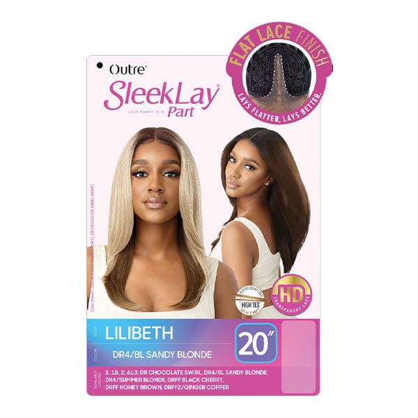 Outre Synthetic Sleeklay Part HD Lace Front Wig - LILIBETH - EgoWigs.com-1 - BLACK