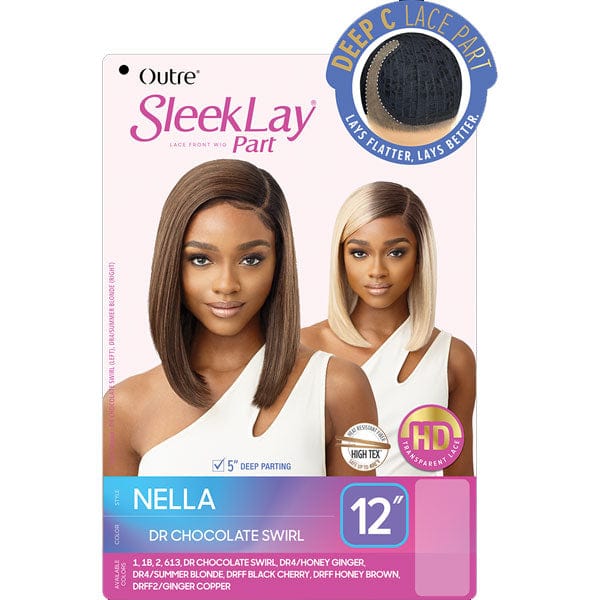 Outre Frontal Lace Wigs Outre Synthetic Sleeklay Part HD Lace Front Wig - NELLA