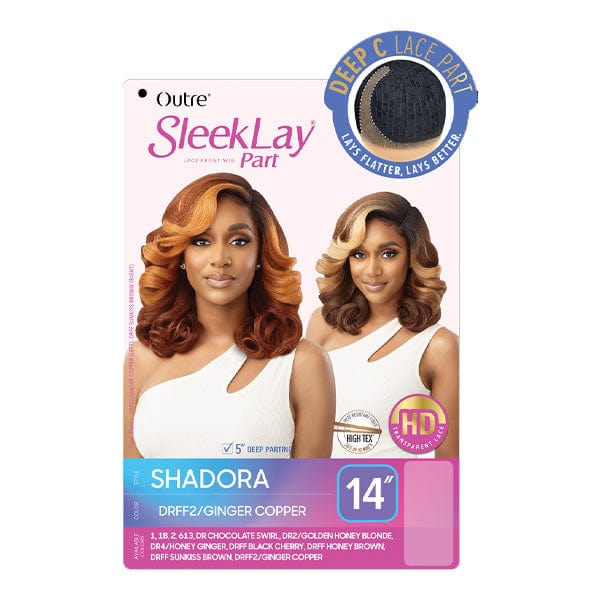 Outre Frontal Lace Wigs Outre Synthetic Sleeklay Part HD Lace Front Wig - SHADORA