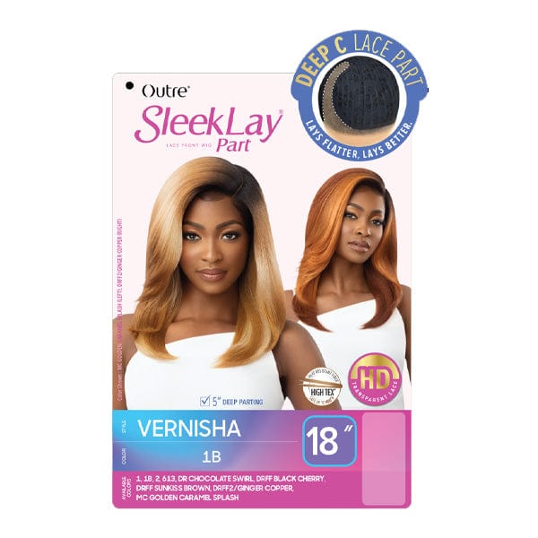 Outre Frontal Lace Wigs Outre Synthetic Sleeklay Part HD Lace Front Wig -  VERNISHA