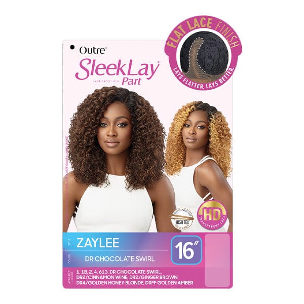 Outre Synthetic Sleeklay Part HD Lace Front Wig - ZAYLEE - EgoWigs.com-1 - BLACK