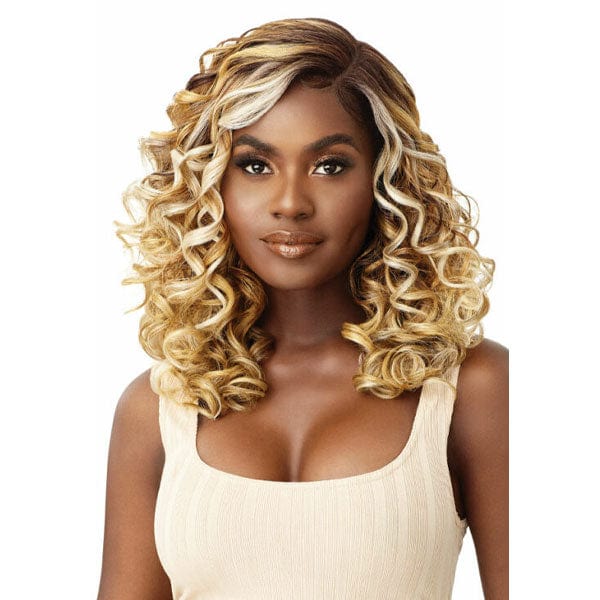 Outre Synthetic Swiss HD Lace Front Wig - CHRISTA - EgoWigs.com-1 - BLACK