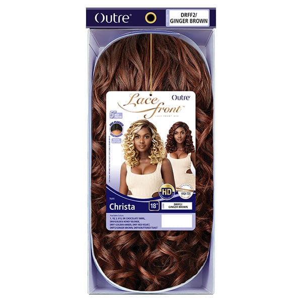 Outre Synthetic Swiss HD Lace Front Wig - CHRISTA - EgoWigs.com-1 - BLACK