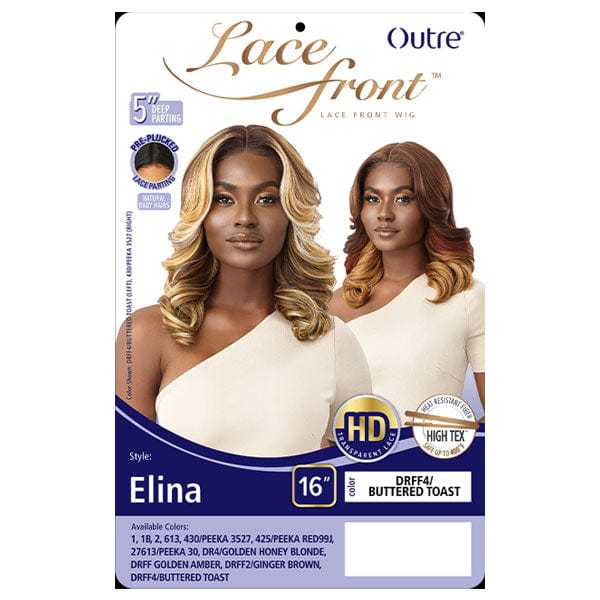 Outre Frontal Lace Wigs Outre Synthetic Swiss HD Lace Front Wig - ELINA