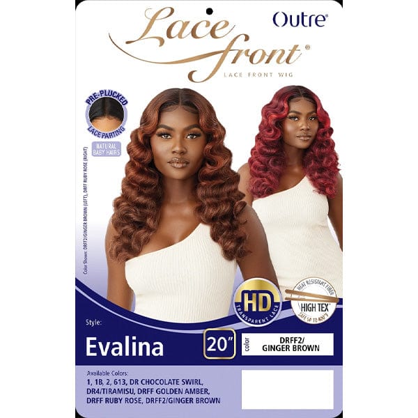 Outre Frontal Lace Wigs Outre Synthetic Swiss HD Lace Front Wig - EVALINA