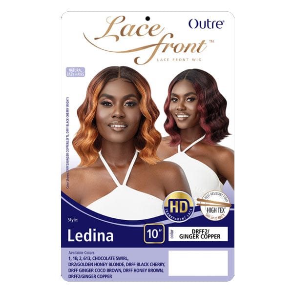 Outre Frontal Lace Wigs Outre Synthetic Swiss HD Lace Front Wig - LEDINA