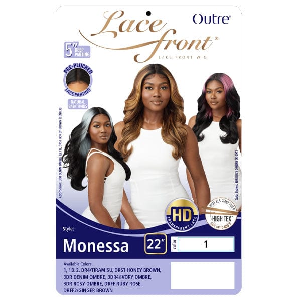 Outre Frontal Lace Wigs Outre Synthetic Swiss HD Lace Front Wig - MONESSA