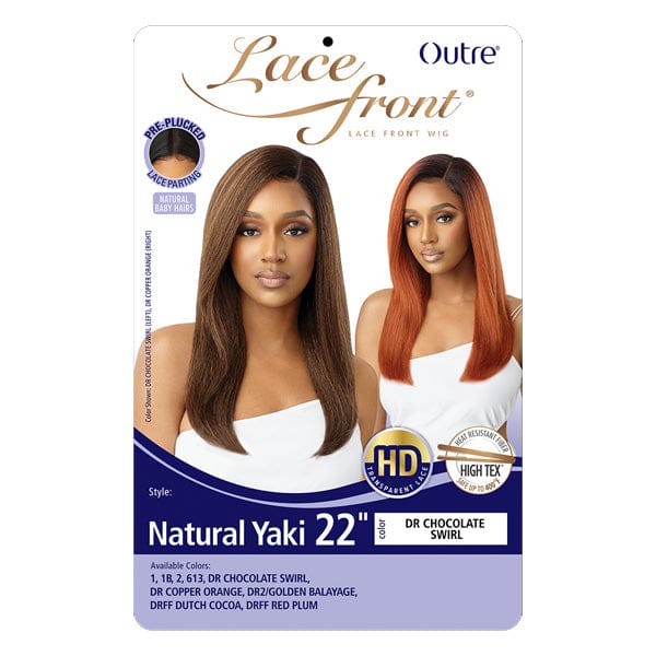 Outre Frontal Lace Wigs Outre Synthetic Swiss HD Lace Front Wig - NATURAK YAKI 22″