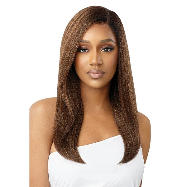 Outre Frontal Lace Wigs Outre Synthetic Swiss HD Lace Front Wig - NATURAK YAKI 22″