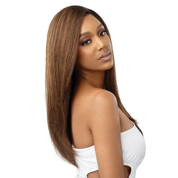 Outre Frontal Lace Wigs Outre Synthetic Swiss HD Lace Front Wig - NATURAK YAKI 22″