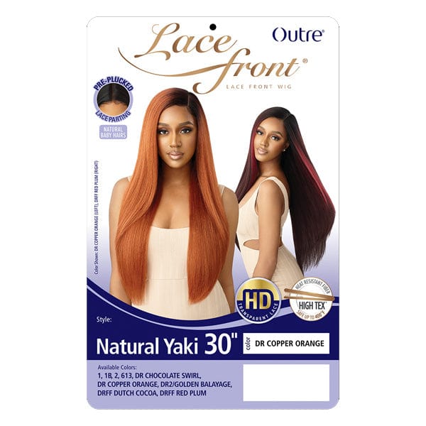 Outre Frontal Lace Wigs Outre Synthetic Swiss HD Lace Front Wig - NATURAK YAKI 30"