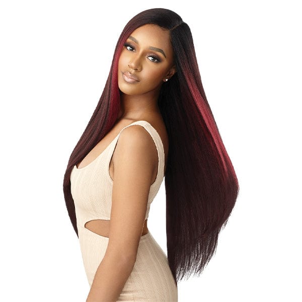 Outre Frontal Lace Wigs Outre Synthetic Swiss HD Lace Front Wig - NATURAK YAKI 30"