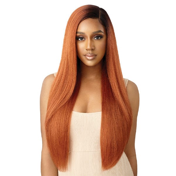 Outre Frontal Lace Wigs Outre Synthetic Swiss HD Lace Front Wig - NATURAK YAKI 30"