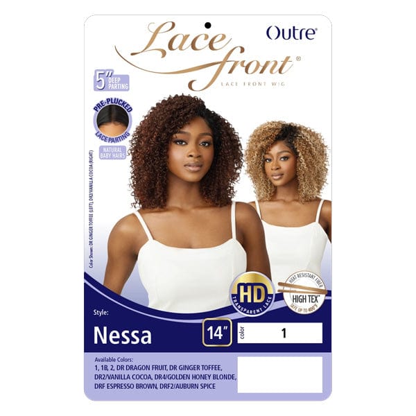 Outre Synthetic Swiss HD Lace Front Wig - NESSA - EgoWigs.com-1 - BLACK