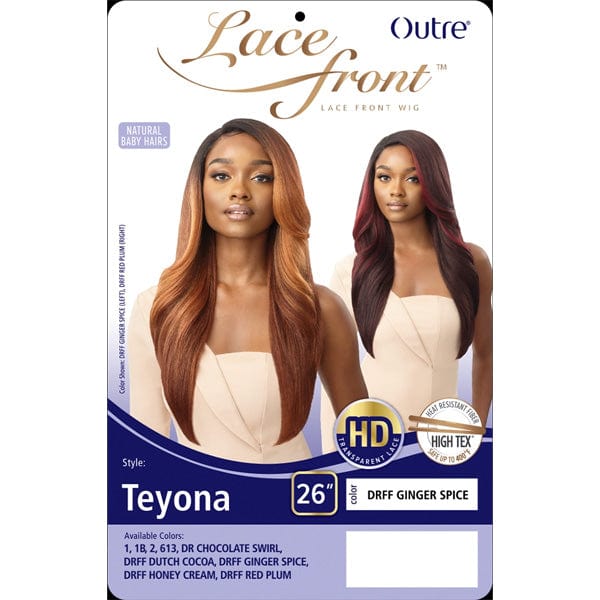 Outre Frontal Lace Wigs Outre Synthetic Swiss HD Lace Front Wig - TEYONA