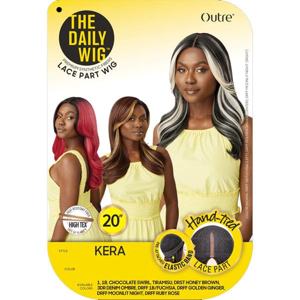 Outre Frontal Lace Wigs Outre The Daily Wig Synthetic Hair Lace Part Wig - KERA