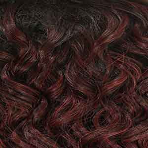 Outre Half Wigs DR Mulled Wine Outre Quick Weave Wet & Wavy Style Synthetic Half Wig - DEEP CURL 14"